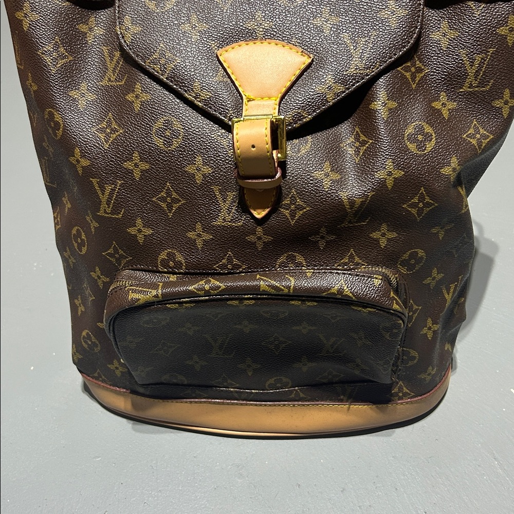 Brown Monogram Pattern Backpack Style Bag - image 4
